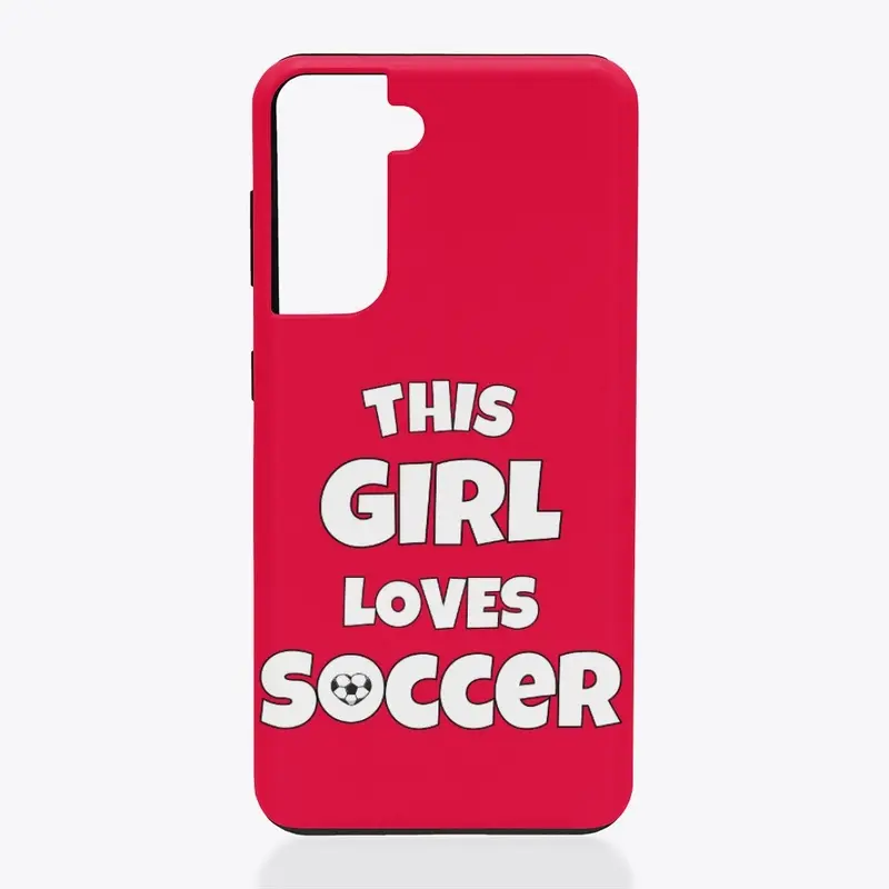 This girl loves soccer